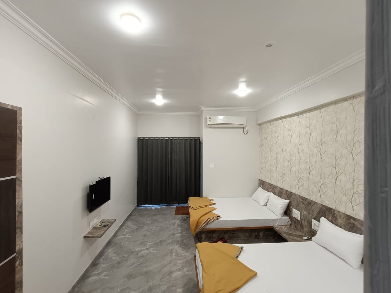 Family 4 Bed AC Room at Hotel Grand Vrundavan